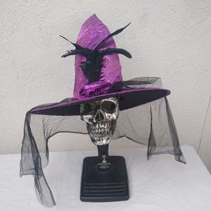 Purple Crinkle Witch Hat One Size Fits Most